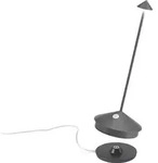 Zafferano Pina Tischlampe - Aufladbare LED Au&szlig;enlampe - 29 cm - Anthrazit