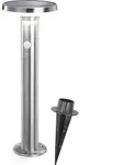 esotec Solar PIR-Standleuchte Lena 45 cm aus Edelstahl wetterfest outdoor 102594 -