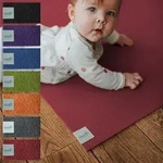 Sanosoft&reg; Krabbelmatte 60x100cm Rot - Hergestellt in Deutschland - Rot