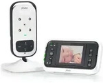 Alecto DVM-75 - Babyphone mit Kamera und 2.4"-Farbdisplay, Wei&szlig;/Anthrazit -