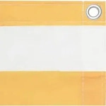 vidaXL Balkon-Sichtschutz Wei&szlig; und Gelb 90x400 cm Oxford-Gewebe - Gelb