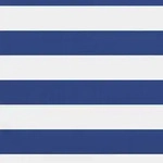 vidaXL Balkon-Sichtschutz Wei&szlig; und Blau 120x400 cm Oxford-Gewebe - Blau