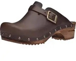 Sanita Wood-Kristel Open Clog Antique Brown Gr.41 - Braun - 41