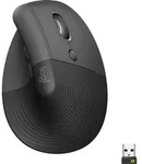 Logitech Lift, rechts, Vertikale Ausf&uuml;hrung, RF kabellos + Bluetooth, 4000 DPI,