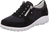 Waldl&auml;ufer Heavy Soft Damenschuhe Schn&uuml;rschuhe Sportive Sneaker Blau Freizeit,