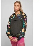 Ladies Mixed Pull Over Jacket blackfruity XL - Schwarz - XL