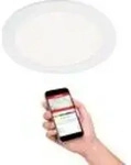 LED Einbauleuchte Smart WiFi App Steuerung Bluetooth 12 W wei&szlig; Metall...