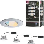 Paulmann LED Einbauleuchte Calla 3er-Set schwenkbar - Silber