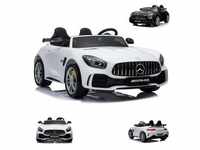 ES-Toys Kinder Elektroauto Mercedes GT R AMG, Zweisitzer, EVA-Reifen, 2x 35W...