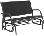 tectake&reg; Schaukelbank Greta 121 x 72 x 86,5 cm - Schwarz