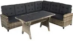 tectake&reg; Rattan Lounge Catania f&uuml;r 6 Personen widerstandsf&auml;hig - Naturbelassen