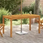 vidaXL Gartentisch 140x80x74 cm Massivholz Akazie - Braun