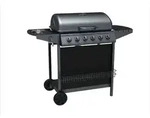 tepro Gasgrill Hampton 6 122,5 x 55,4 x 97,7 cm - Schwarz