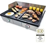 Solis Tischgrill, 2 Heizsystemen, 2200 W, sp&uuml;lmaschienenfeste Grillplatte -