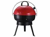 Outsunny Kugelgrill Holzkohlegrill Camping Picknick Grill tragbare Rot
