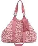 Fritzi aus Preu&szlig;en Schultertasche Handtasche Canvas Izzy Bag Leo Brick rosa -...