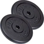 ScSPORTS&reg; Hantelscheiben - Set 20kg (2x10kg), 30/31mm Bohrung, Gusseisen,...