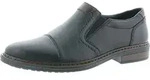 Rieker Herren Slipper Echtleder schwarz, Herren:45 EU - Schwarz - 45