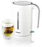 Cloer 4111 Wasserkocher 1,7 l mit herausnehmbarem Kalkfilter, beidseitige