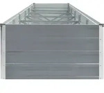 vidaXL Garten-Hochbeet Verzinkter Stahl 480x80x45 cm Grau - Grau
