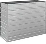 vidaXL Garten-Hochbeet 100x40x77 cm Verzinkter Stahl Silber - Silber