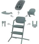 CYBEX Lemo 4-in-1, Multifunktions-Hochstuhl, Gepolsterter Sitz, Blau, Einfarbig,