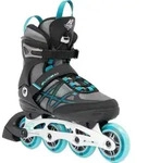 K2 Skates ALEXIS 80 ALU Inline Skates Damen grau - cyan Gr&ouml;&szlig;e EU: 37 - Grau/Cyan