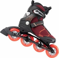 K2 Skates 30G0817, K2 Skates ALEXIS 90 BOA Inline Skates Damen burgund - orange
