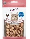 Dokas H&uuml;hnerherzen, Snacks, Katze, Adult, Huhn, 15 g