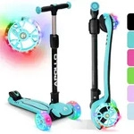 Apollo Kinderscooter KidsPro4 LED Roller - Mint - T&uuml;rkis