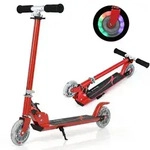 COSTWAY Kinder Roller mit LED R&auml;dern, Cityroller h&ouml;henverstellbar, Kinder Scooter