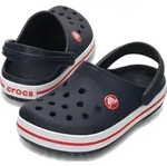 Crocs Kids' Crocband Clog Sandalen Navy/Red 32-33 - Marine/Rot - 32/33