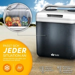 tillvex K&uuml;hlbox elektrisch 32L Grau | Mini-K&uuml;hlschrank 230 V und 12 V f&uuml;r...