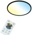 LED Panel dimmbar Smart WiFi Bluetooth CCT 22 W schwarz Kunststoff Briloner - Schwarz