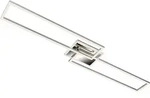 LED Deckenleuchte CCT Dimmbar Fernbedienung 40W silber Metall Briloner - Grau/Silber