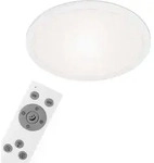 LED Panel dimmbar Ultraflach CCT Fernbedienung wei&szlig; 24W &Oslash;40cm Metall Briloner -