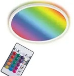 LED Panel Dimmbar Fernbedienung RGB Ultraflach 15W wei&szlig; Kunststoff Briloner - Wei&szlig;