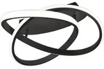 Reality Course LED Deckenleuchte 18W ⌀45cm dimmbar Schwarz Matt warmweiss -