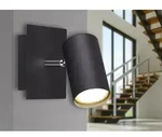Trio Leuchten Wandspot Marley 802400132, Metall Schwarz matt, Wandspot 1-flammig,
