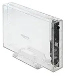 Externes Geh&auml;use f&uuml;r 3.5" SATA HDD mit USB Type-C Buchse (transparent)