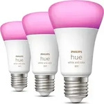 Philips Hue White and Color ambiance E27 - Smarte Lampe A60 Dreierpack - 800,
