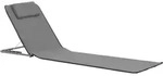 vidaXL Klappbare Strandmatte 2 Stk. Stahl und Stoff Grau - Grau