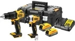 POWERSTACK Akku-Kombo-Pack DCK2062E2T, 18Volt, mit Schlagschrauber (gelb/schwarz, 2x