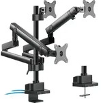 3-Fach Monitorhalter mit Gasfeder Tischhalterung Monitorarm Monitorst&auml;nder VESA