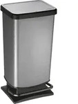 Rotho Treteimer Paso 40 L Nachbildung carbon - Rot
