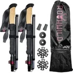 Rothwild faltbare Carbon-Wanderst&ouml;cke lang - Platzhirsch 115-135 cm
