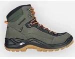 LOWA Herren Wanderschuh Lowa RENEGADE GTX MID 7120 forest/orange 46 - Grau - 46