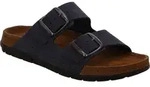 Rohde Damen Leder Pantoletten Schnalle Clogs Rodigo-D 5865, Gr&ouml;&szlig;e:37 EU, Farbe:Blau