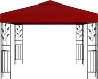 vidaXL Pavillon 3x3 m Weinrot