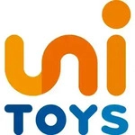 Uni-Toys - Katze mit getigertem Fell (grau), liegend - 38 cm (L&auml;nge) -